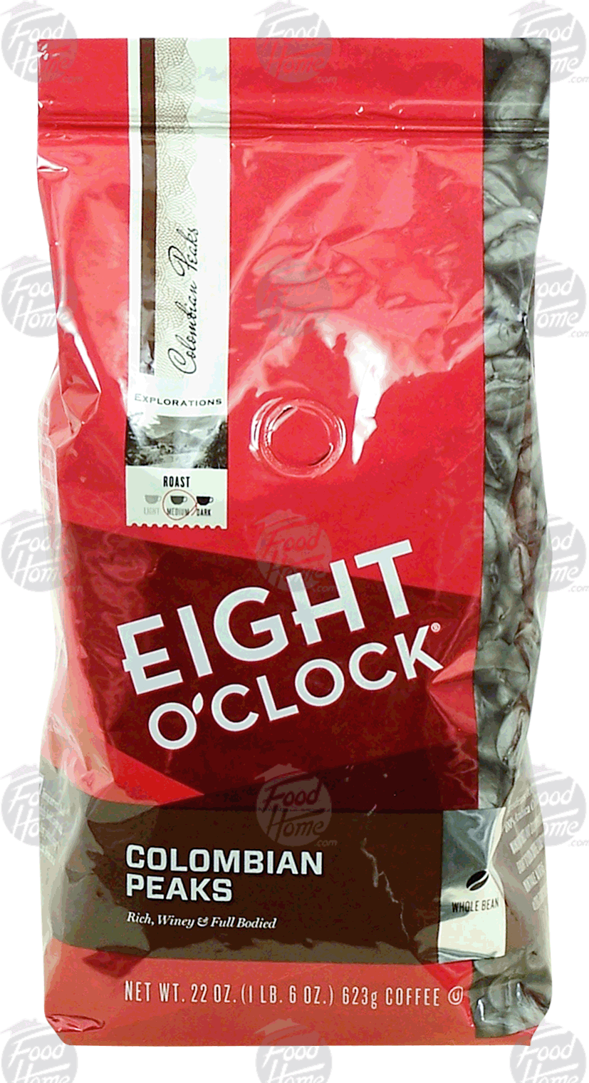 Eight O'Clock Coffee  colombian peaks, medium roast, whole bean Full-Size Picture